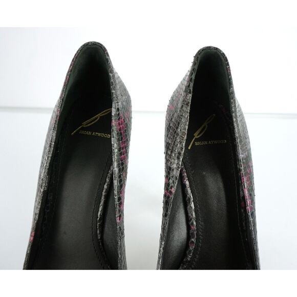 B. Brian Atwood Savita Snake Hidden Platform Pumps Size 7.5 New - Picture 11 of 11